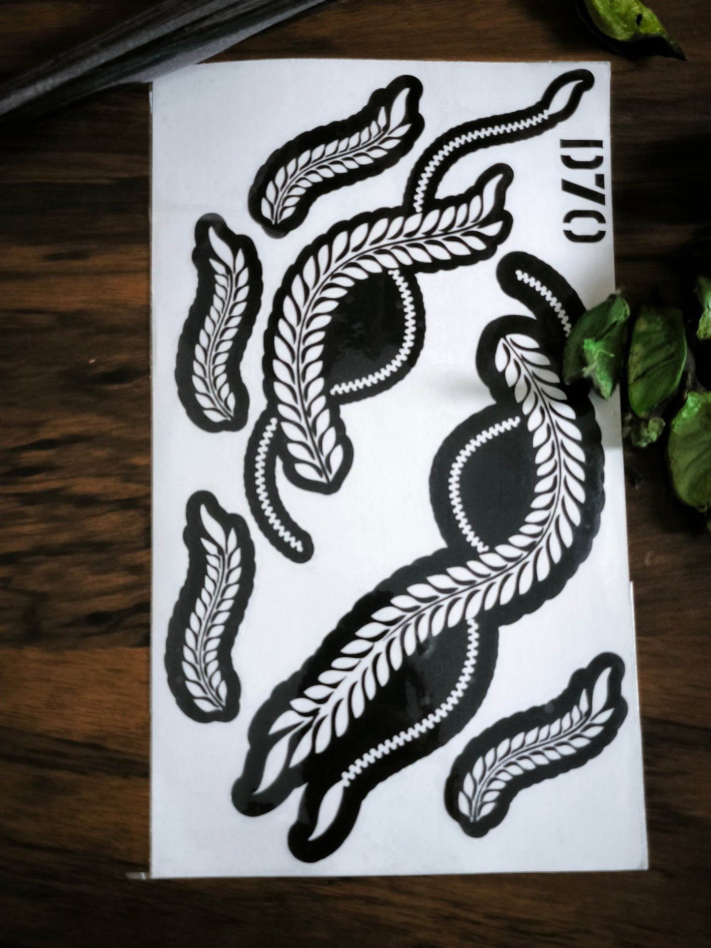 “Reusable Mehndi Stencil – Easy Henna Tattoo Template”